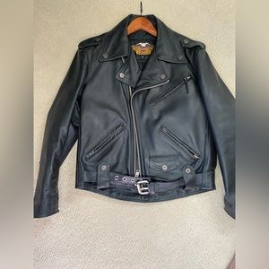 Vintage Harley-Davidson Black Leather Shovelhead jacket like new